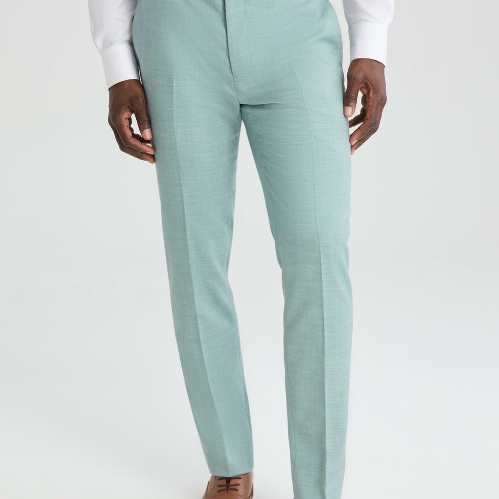 Egara Men's Light Mint Dress Pants
